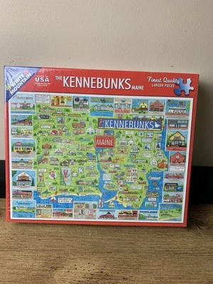 White Mountain 2016 “The Kennebunks Maine” 1000 Piece Jigsaw Puzzle Rare HTF - Image 1 of 4