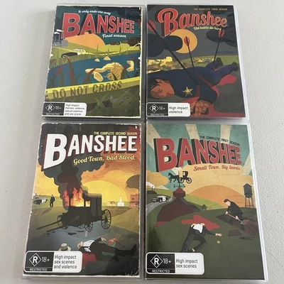 Banshee Complete DVD Season 1 2 3 4 PAL Region 4 TV series Crime HBO Free ship - Image 1 of 4