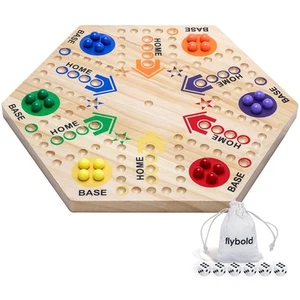 Wooden Game Set - 6 x 10 x 6 Inches - Family-Friendly Game for Kids and Adult... - Picture 1 of 7