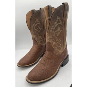 Botas Tony Lama Para Hombre Talla 7.5 D Cuero Marrón 12 Pulgadas Estilo Rodeo Occidental 1741 - Imagen 1 de 6