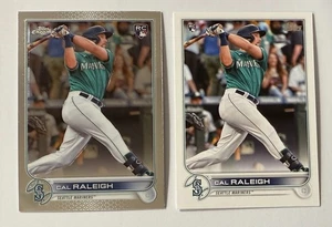 2022 Topps Chrome & Topps Series One Cal Raleigh RC #149 & #277 - Picture 1 of 2