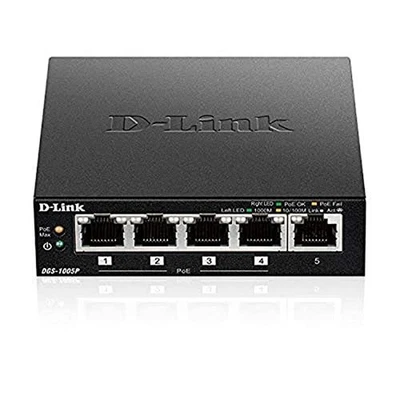 D-Link SWITCH 5PORTS GIGABIT Gigabit PoE 5 Porte - Image 1 of 4