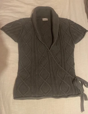Next Wrap Cardigan Grey Size 6 - Image 1 of 4