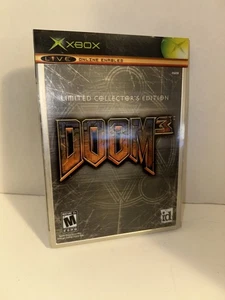 Doom 3: Edizione Limitata da Collezione Steel Book Xbox 2005 Slipcover CIB - Foto 1 di 3