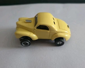 AURORA THUNDERJET 500 T JET WILLY'S GASSER HO SLOT CAR YELLOW-Running - Picture 1 of 5