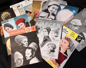 VINTAGE KNITTING DESIGNS for WOMEN'S HATS - Picture 1 of 7