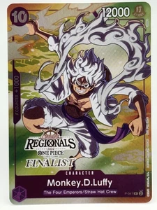 Monkey D. Luffy Gear 5 P-041 EN ONE PIECE TCG 2024 OFFLINE REGIONALS Finalista-Nuevo - Imagen 1 de 4