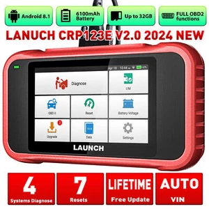 2024 LAUNCH CRP123E V2.0 Car OBD2 Scanner Diagnostic Tool ABS SRS Engine DPF SAS - Picture 1 of 15