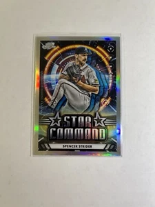 2024 Topps Cosmic Chrome Spencer Strider Star Command Refractor #SC-19 - Picture 1 of 2