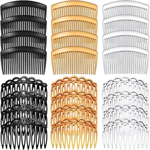 24 Pcs Women Hair Comb Accessories French Hair Side Combs Plastic Twist Decorati - Picture 1 of 12