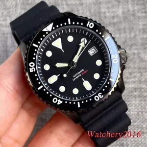 41 mm Taucheruhr für Herren schwarzes Zifferblatt Saphirglas Japan NH35A Automatik 20Bar - Bild 1 von 10