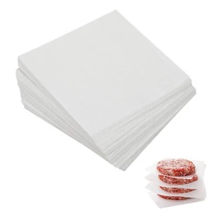 300 Pcs 4x4 Inches Unbleached Parchment Paper Pre-Cut Non-Stick Wax Burger Paper - Picture 1 of 8