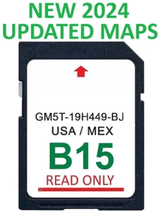 LATEST 2024 UPDATE Ford Lincoln B15 SD Card Navigation USA/MEXICO GPS Maps - Picture 1 of 6