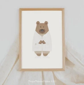 Kinderposter Dr. Bär als Arzt - Poster von hopebloomshinekinder Poster Doktor - Bild 1 von 1