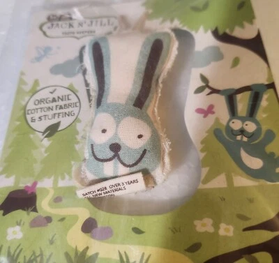 Almohada de hadas de dientes BUNNY Jack N' Jill Tooth Keeper algodón orgánico NUEVO Foto 1 de 4