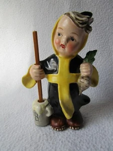 kleine seltene Hummel Figur Münchner Kindl Keramik 12cm hoch Brauhaus Tischdeko - Picture 1 of 12