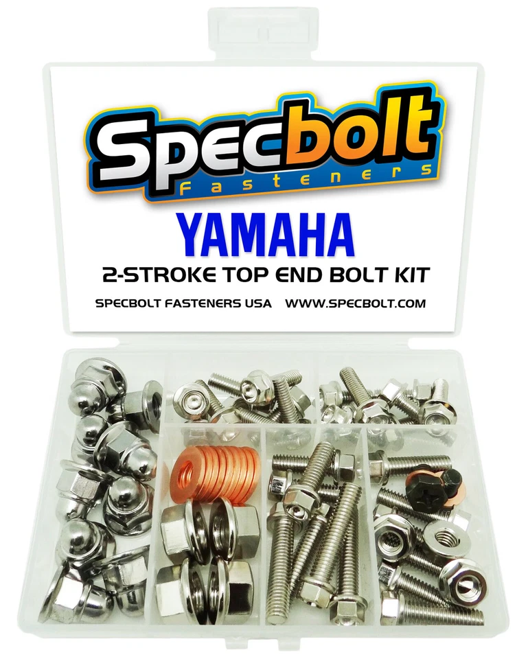 Yamaha YZ490 Top End Engine Bolt Kit (Nickel) YZ 490 - Image 1 of 4