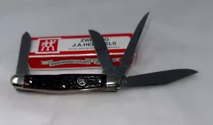 Henckels 4 Blade Stockman HK25MHG 3 Pin Feather Jig Bone Pocket Knife Germany - Picture 1 of 11