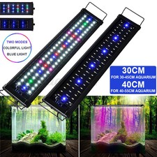 LED Aquarium Beleuchtung 30-120cm Aufsetzleuchte Lampe Aufsetzleuchte RGB+Blau