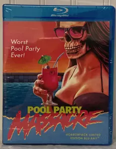 Pool Party Massacre - HorrorPack Limited Edition Blu-ray #66 BRAND NEW SEALED - Foto 1 di 1