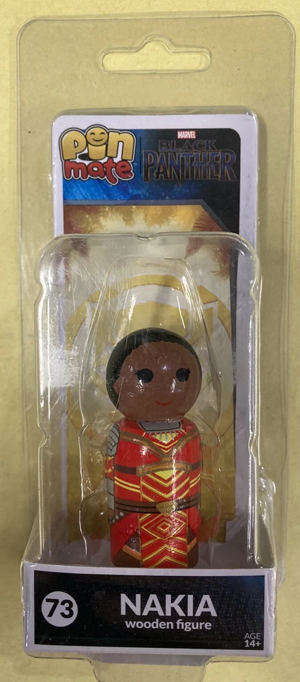 Bif Bang Pow! Figura Pin Mate Madera Marvel Pantera Negra Nakia #73 Foto 1 de 3