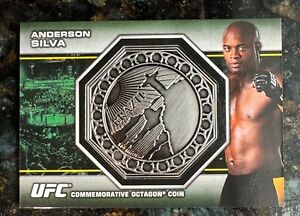 2013 Topps UFC Bloodlines Anderson Spider Silva Octagon Coin #/108 SP Rare