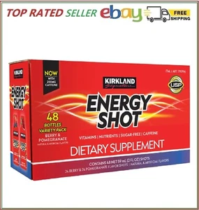 Kirkland Signature Energy Shot, 48 Bottles, 2 Ounces Each, 2 Flavor Variety Pack - Picture 1 of 4
