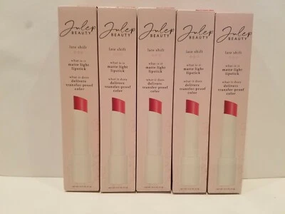 Julep Beauty ~ Lote 5 ~ Lápiz labial claro mate ~ "Tiempo extra" ~ Nuevo en caja  Foto 1 de 3