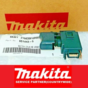Genuine Makita Impact Wrenches SWITCH C3JR-4B For DTW300 DTW302 DHP486 DDF486 - Picture 1 of 10