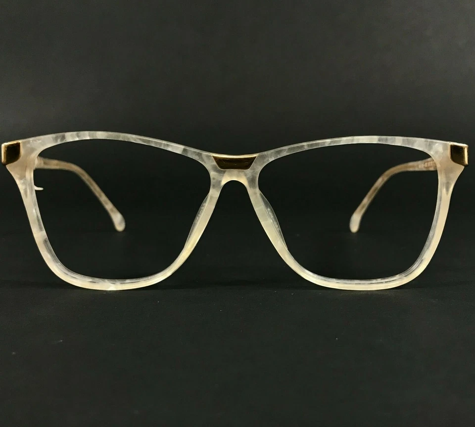Monturas de gafas vintage Jil Sander MOD.208 893 dorado transparente cuadrado 56-13-135 Foto 1 de 4