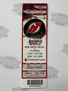Biglietto Panthers at Devils 2008 20/11/08 Michael Frolik NHL 1° gol di carriera - Foto 1 di 1