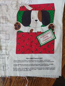 Cranston Print Works VIP "THE CHRISTMAS PUPPY" Schnitt Nähen Stoff Panel - Bild 1 von 4