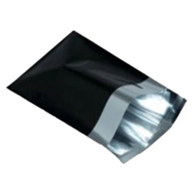 MAILING BAGS R US Schwarz Metallic Folie Versandtaschen Multi-Listing alle Größen