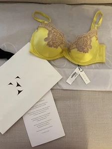 fleur du mal" Silk Lace Bra 36D - Picture 1 of 19