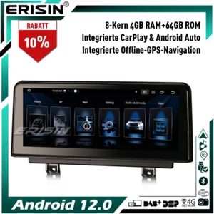 10.25" IPS Autoradio Android 13 GPS CarPlay BMW F30 F31 F32 F33 F34 F36 F80 F82 - Bild 1 von 24
