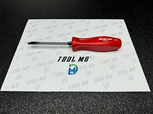 Snap-on Tools USA NEW RED Hard Handle 1/4" Flat Head Screwdriver SDD4A - Picture 1 of 11