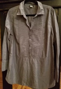 J Crew Women's Blue Popover Shirt(large) - Picture 1 of 6