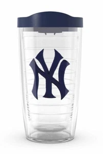 MLB New York Yankees NY Tumbler, Baseball Logo, 16 oz, Clear (No Lid) BPA Free - Imagen 1 de 7