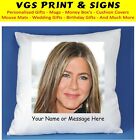 Jennifer Aniston Luxury Satin Cushion Cover Can Be Personalised Fast Postage
