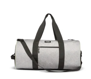 Victoria's Secret Pink Gray Marl Tote Weekender Duffle Gym Bag Luggage travel - Picture 1 of 1