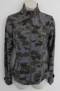 Lululemon Define Jacket Womens 6 Camo Full Zip Pockets Fitted Running - Picture 1 of 7