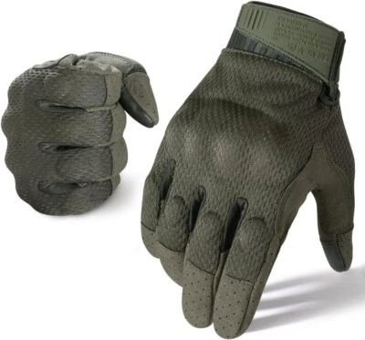 Guantes tácticos de combate de tiro camuflaje transpirables pantalla táctil guantes de dedo completo Foto 1 de 4