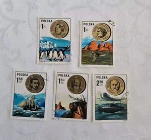 5 estampillas postales polacas de 1973 de científicos polacos - Imagen 1 de 8