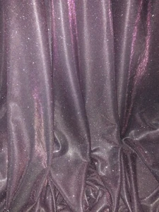 1 MTR Lavender Sparkly Glitter Stretch Moonlight Fabric 58”wid Dress Backdrop - Picture 1 of 7