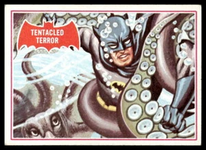 1966 Topps Batman #8A Tentacled Terror Red Bat Puzzle Back VG-VGEX - Picture 1 of 2