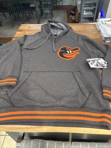 HERREN STITCHES BALTIMORE ORIOLES MLB Hoodie GRAU M MEDIUM NEU MIT ETIKETT - Bild 1 von 8