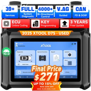 XTOOL USADO D7S OBD2 Auto Bidireccional Todo Sistema Escáner de Diagnóstico Codificación CLAVE - Imagen 1 de 20