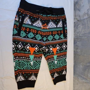 Baker & Mercer Pants Mens Large Aztec Joggers Drawstring Pocket Athletic Casual - Picture 1 of 9