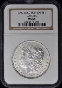 1900-O/CC TOP-100 Morgan Dollar VAM-8A S$1 NGC MS65 - Picture 1 of 2