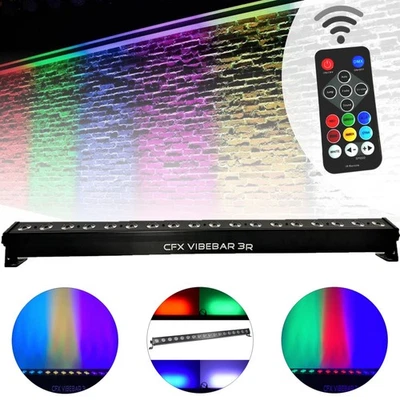 CFX Vibebar 3R - 1 Meter Tri Power Batten inc Rem- DMX light effect - See Video - Image 1 of 4
